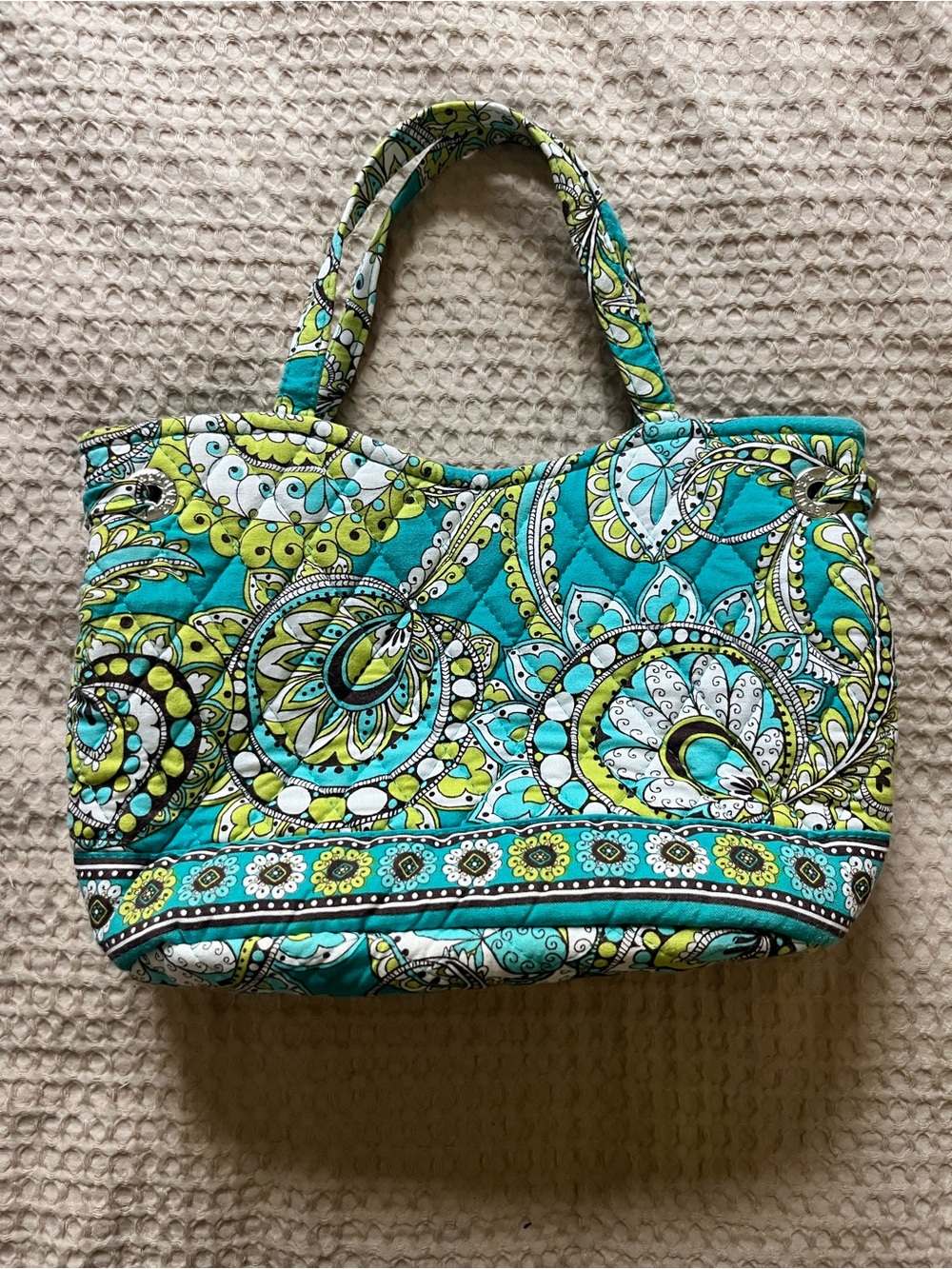 Vera Bradley Sherry Bag, Vintage Peacock Pattern
